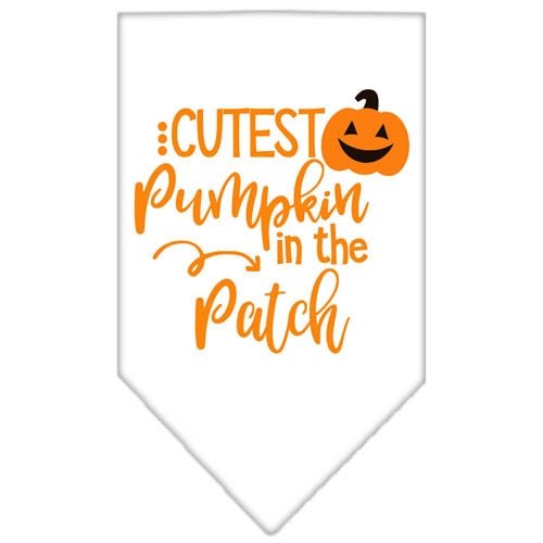 Cute Pumpkin Screen Print Bandana - Soft & Stylish Dog Bandanas in Multiple Colors - Perfect for Halloween, Fall Festivals & Pet Costume Parties