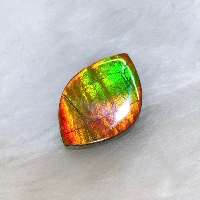 Natural Freeform Ammolite Gemstone - Rare Iridescent Fossilized Shell for Jewelry Making & Collecting | Perfect for Necklaces, Rings & Healing Crystals