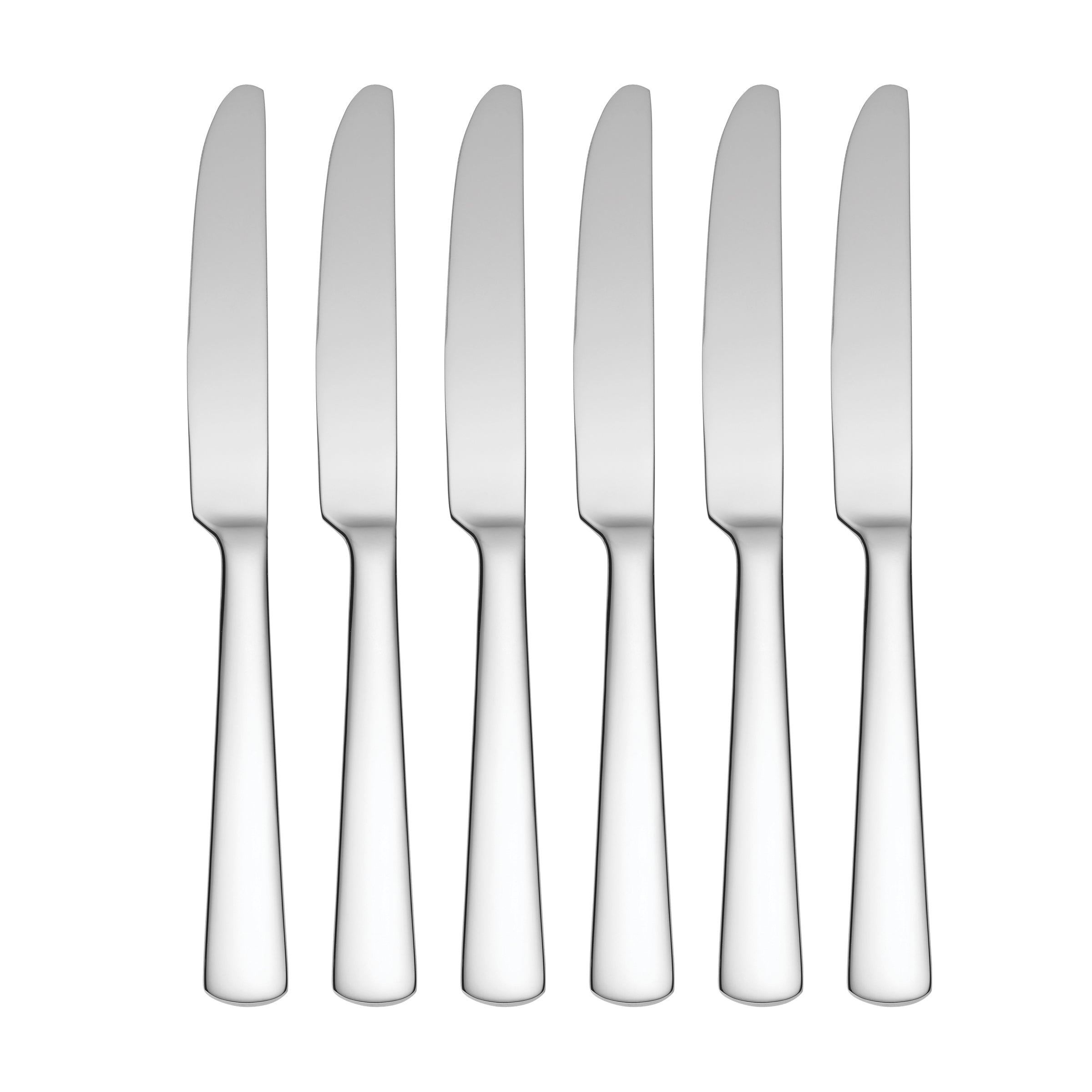 Premium Stainless Steel Dinner Knife Set - 6-Piece Elegant Cutlery for Fine Dining, Restaurant & Home Use