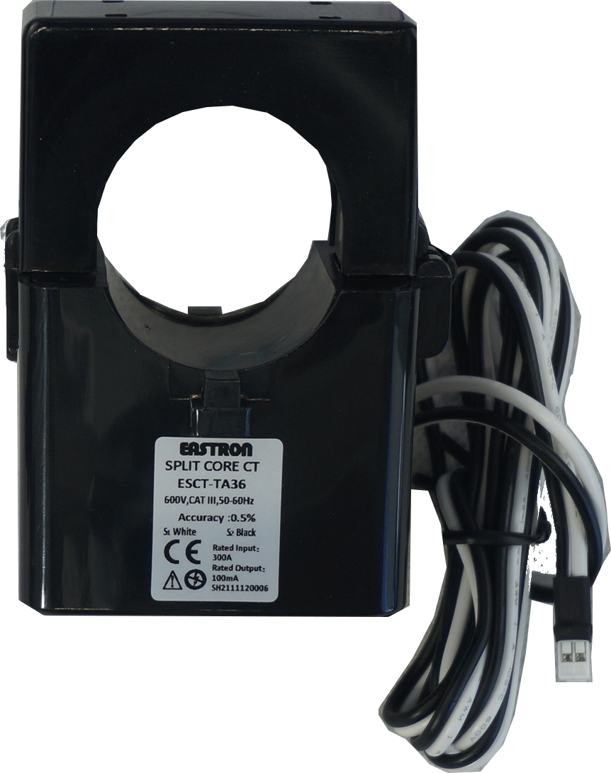 FESCT F36 600A/100mV Split Core Current Transformer - Class 1 Accuracy, 36mm Aperture for AC Power Monitoring - Perfect for Solar Panels, EV Chargers & Industrial Equipment