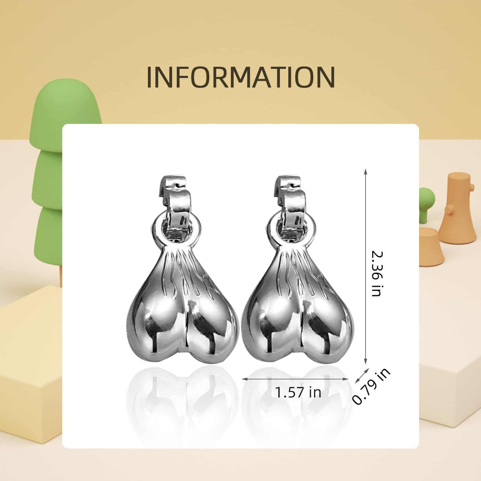 2 Pack Silver Shoe Charm Balls - Funny Shoe Accessories for Sneakers & Boots - Unique Birthday Gift for Friends - Perfect for Parties, Gifts & Fashion Statement