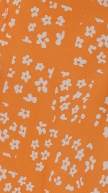 Farna Midi Dress - Orange Floral Print Summer Dress for Women | Casual & Party Wear | Perfect for Beach, Vacation and Date Nights