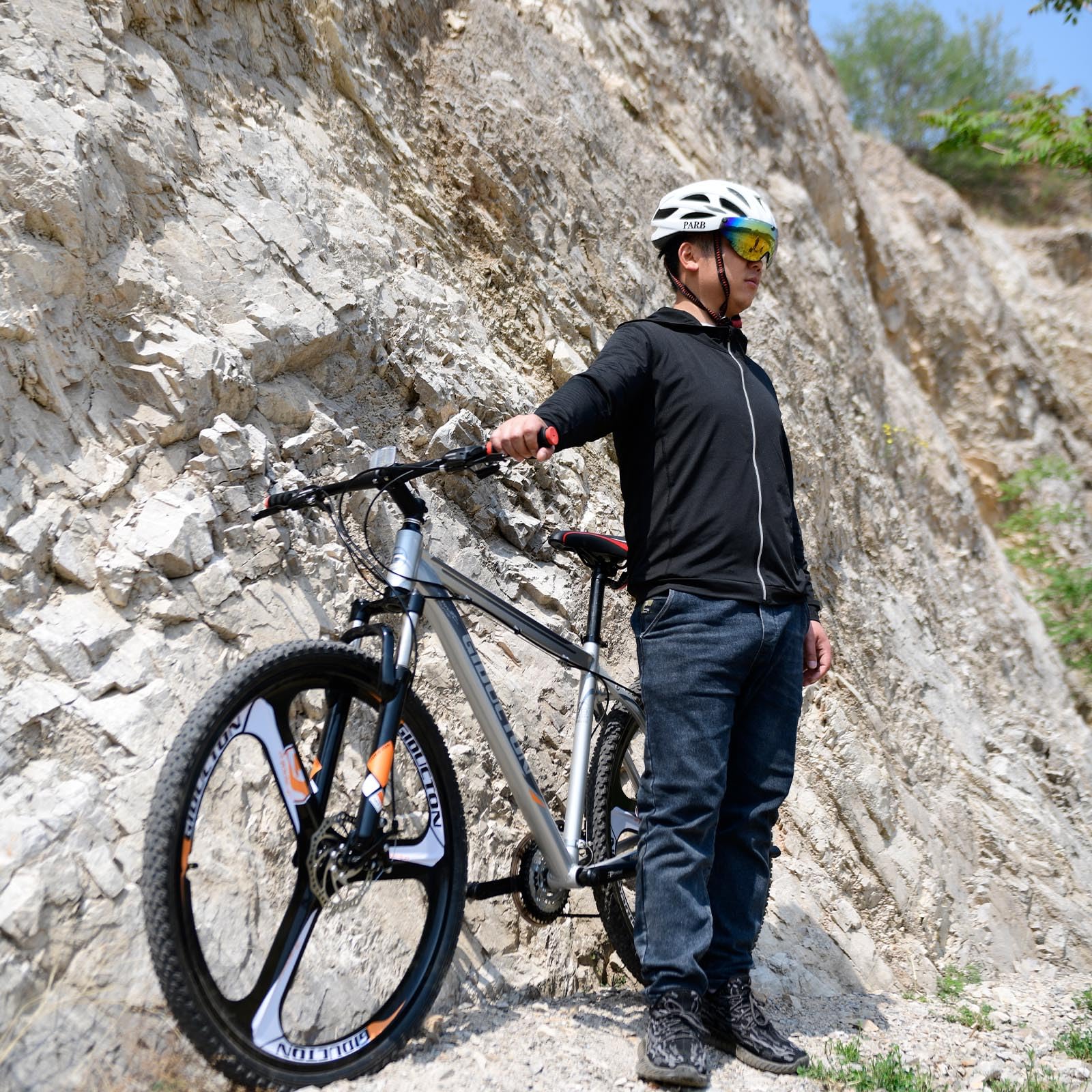 EUROBIKE 29 Inch 21-Speed Mountain Bike for Men & Women Adults - Disc Brakes, Durable Frame - Perfect for Trail Riding, Commuting & Outdoor Adventures