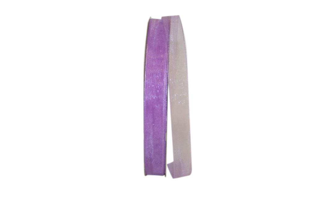 Reliant 5/8 Inch x 100 Yards Orchid Chiffon Sheer Ribbon - Perfect for Gift Wrapping, Wedding Decorations, Hair Bows & Craft Projects
