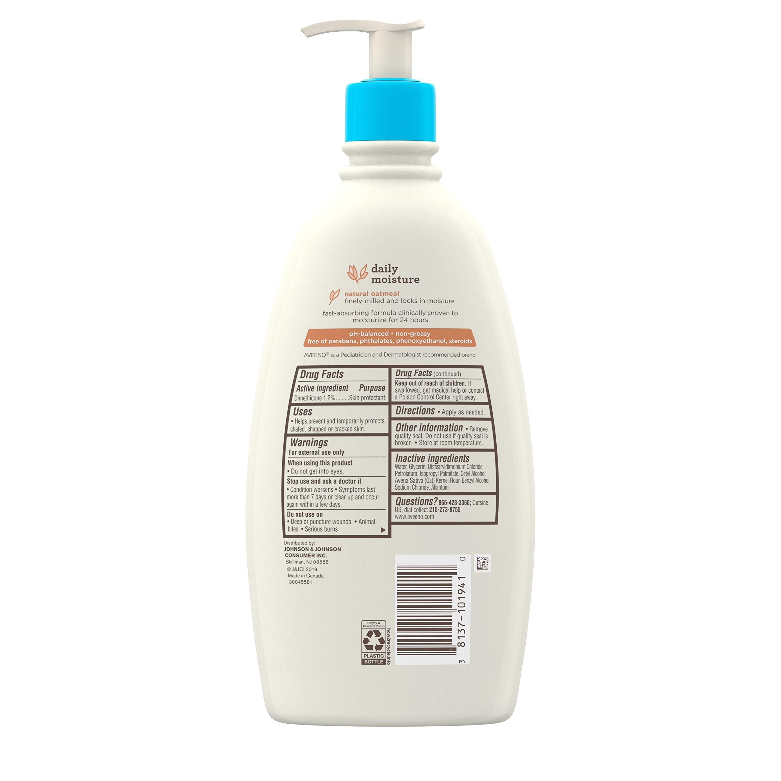 Fragrance-Free Daily Moisture Lotion for Dry Skin - Hydrating & Gentle Body Lotion for Men & Women - Perfect for Sensitive Skin Care & After Shower Use
