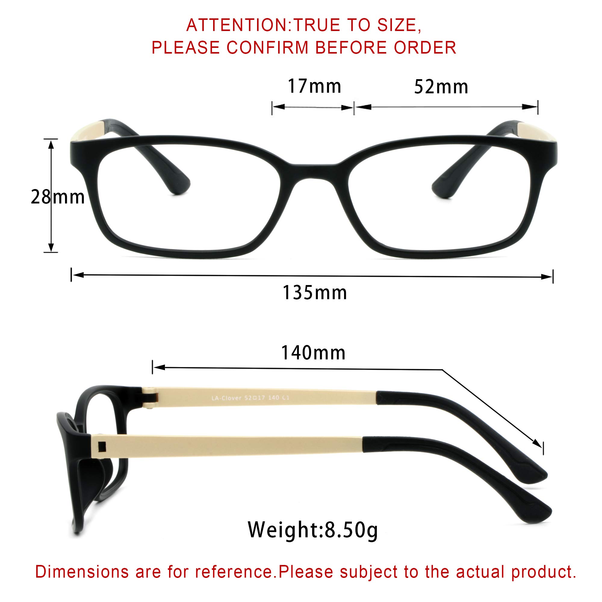LifeArt Blue Light Blocking Glasses - Anti Eyestrain Computer & Gaming Glasses for Men & Women - UV Protection, Anti Glare - Perfect for Office Work, Screen Time & Night Driving