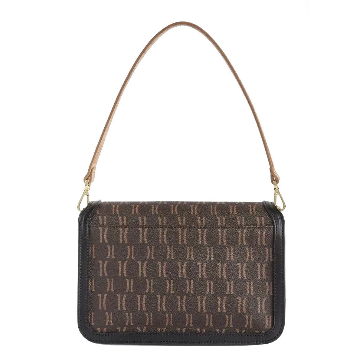 Alviero Martini 1a Classe Monogram Nero Frame Bag Handbag - Stylish Women's Shoulder Purse for Work, Travel & Daily Use (Model LLB10M614)