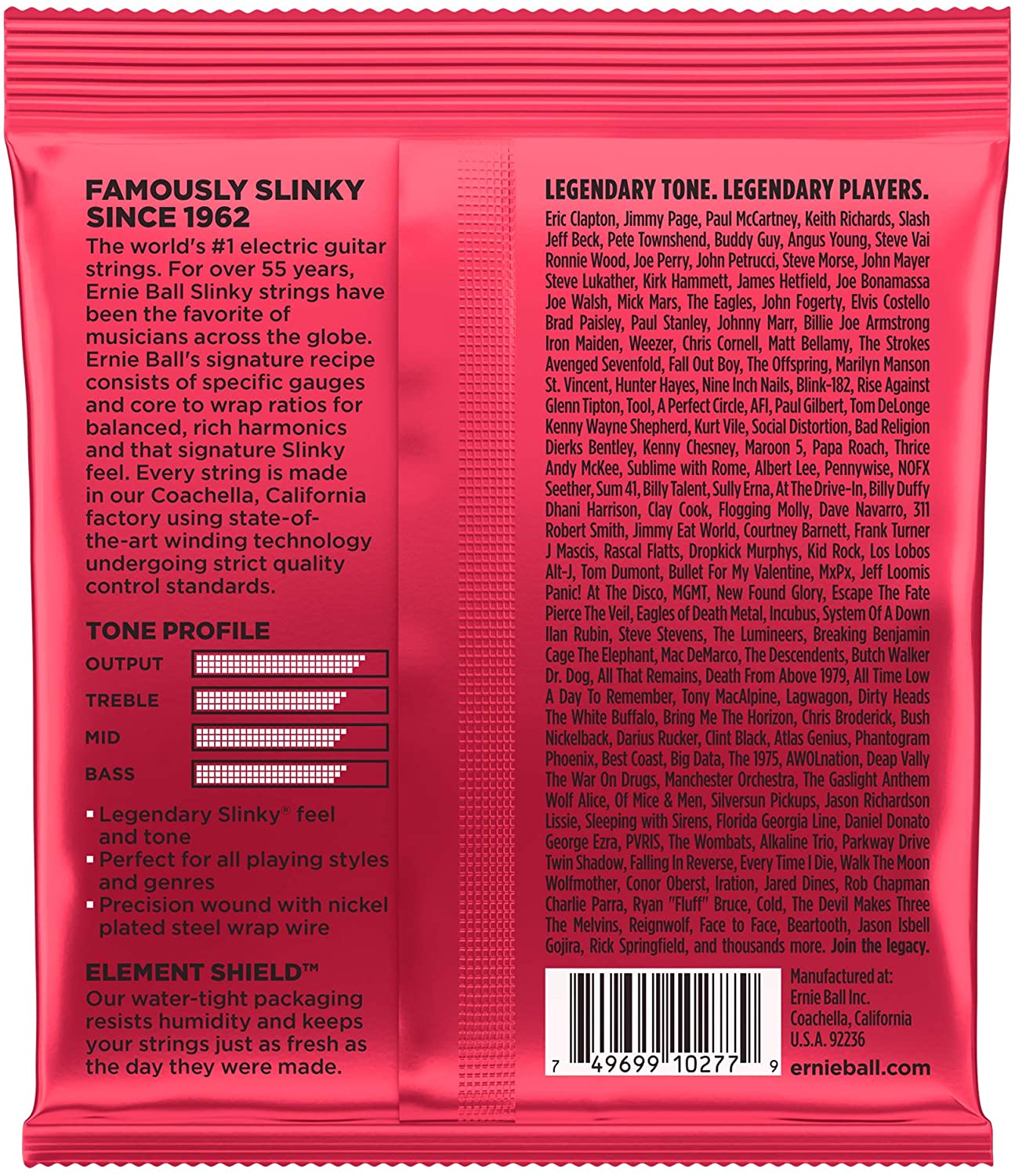 Ernie Ball P02226 Burly Slinky 11-52 Nickel Wound Electric Guitar Strings Set - Perfect for Rock, Metal & Heavy Gauge Players - Studio & Live Performance Ready