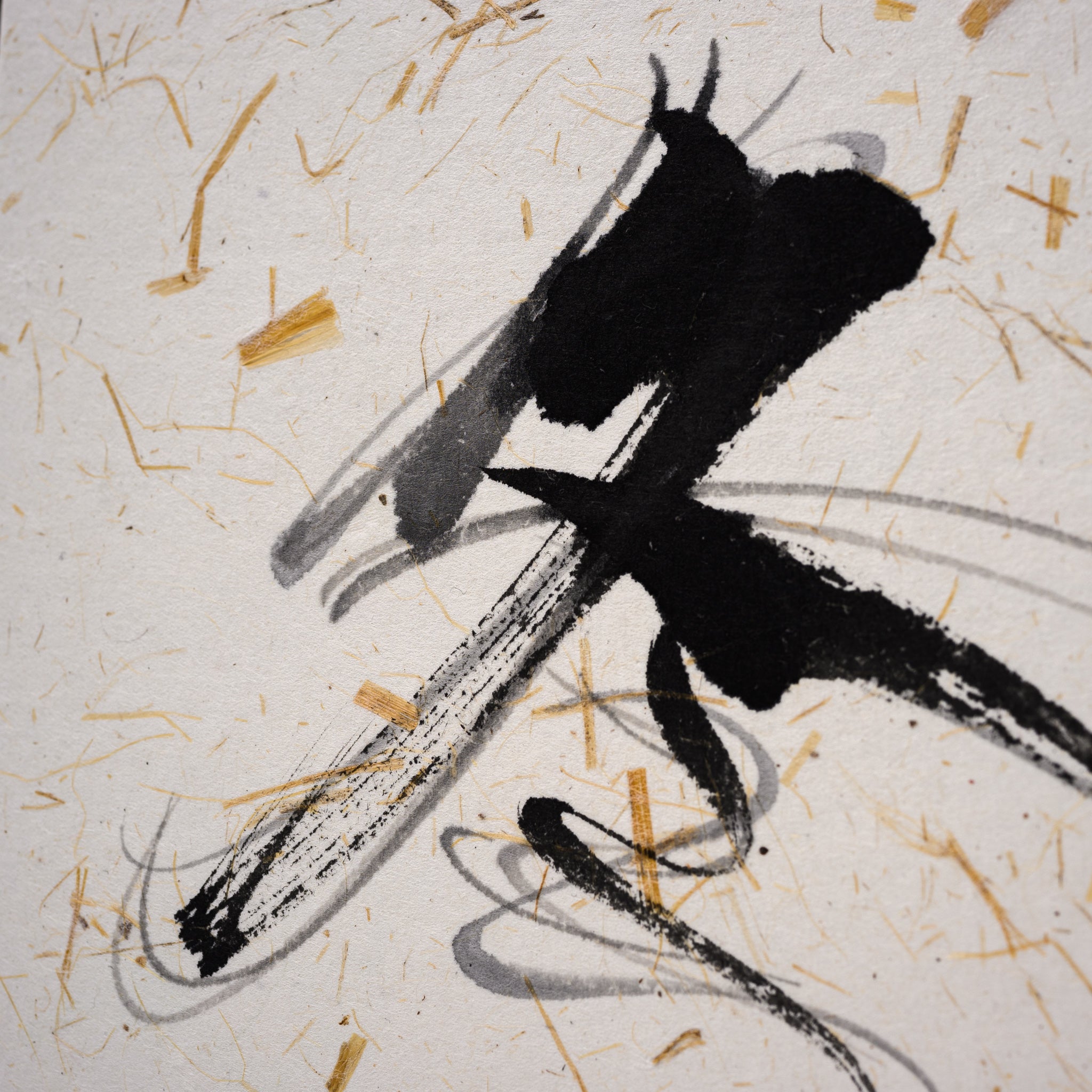 Youna Matsushita Japanese Calligraphy Art - Winter Kanji Wall Scroll | Traditional Asian Brush Painting for Home & Office Decor | Perfect for Zen Meditation Spaces & Gift Giving
