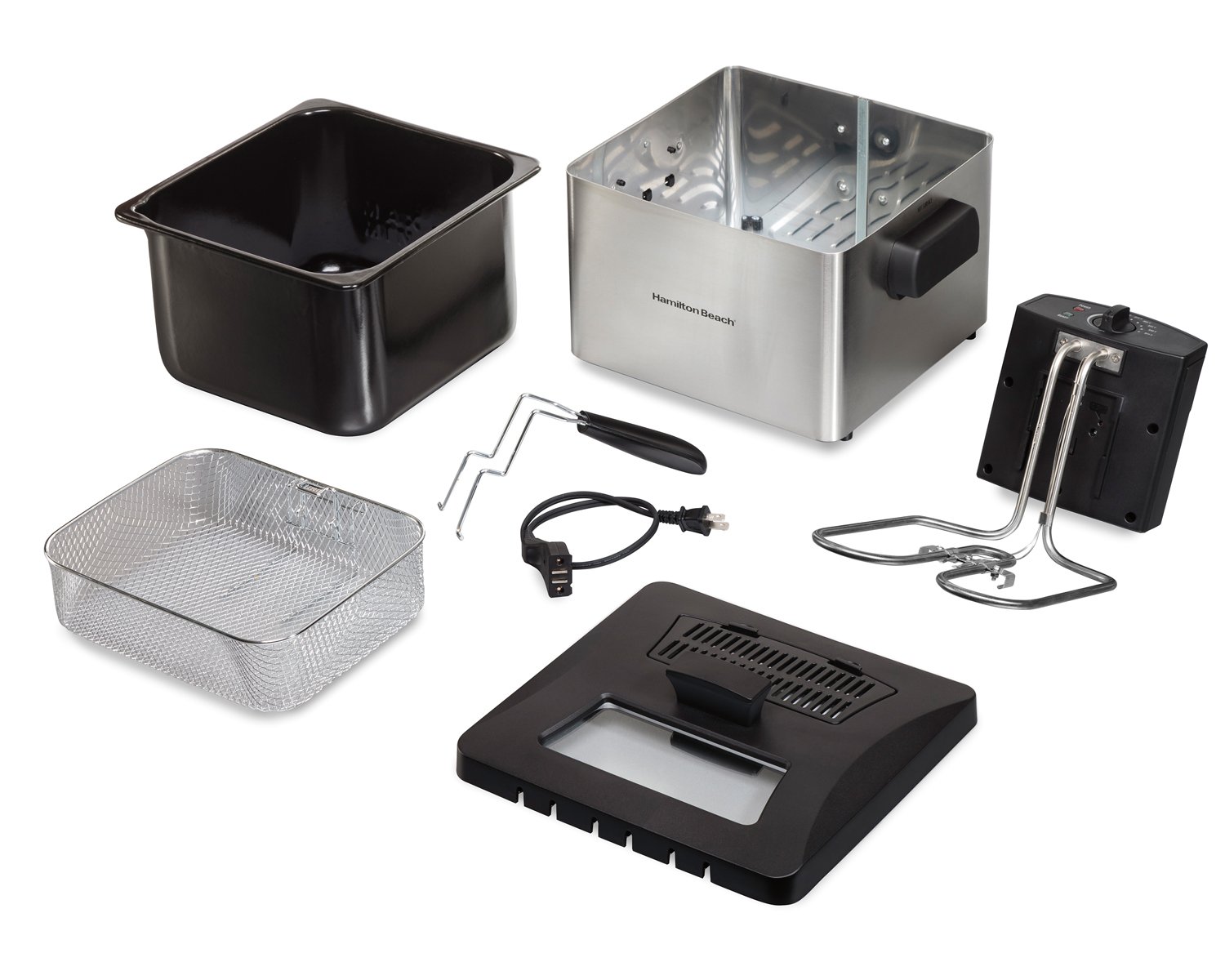 5L Stainless Steel Commercial Deep Fryer - Large Capacity Electric Fryer for Restaurants, Fast Food & Home Kitchen Use