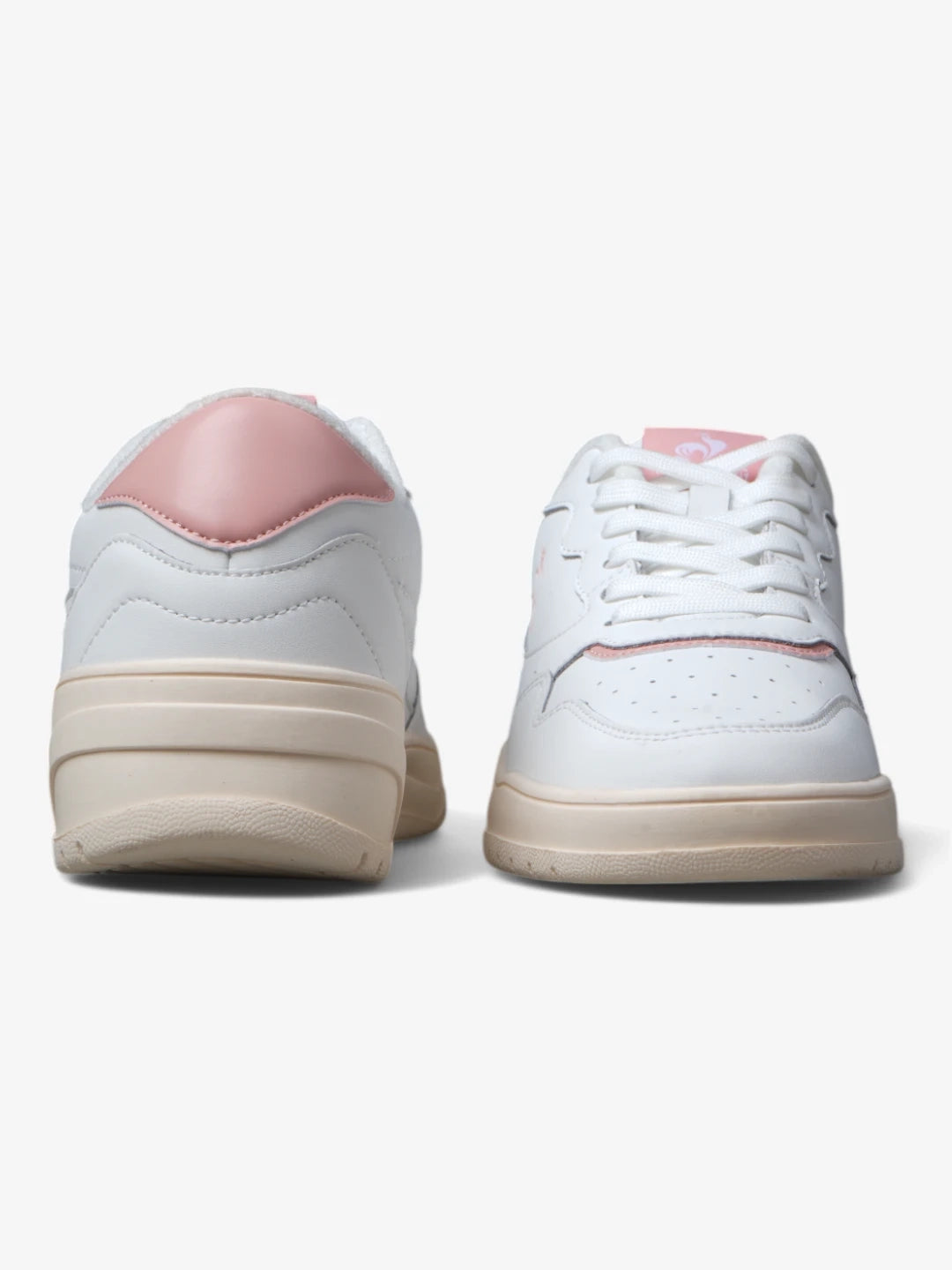 Le Coq Sportif Alma Women's Sneakers - White & Pink Running Shoes for Women | Comfortable Walking & Gym Workout Shoes