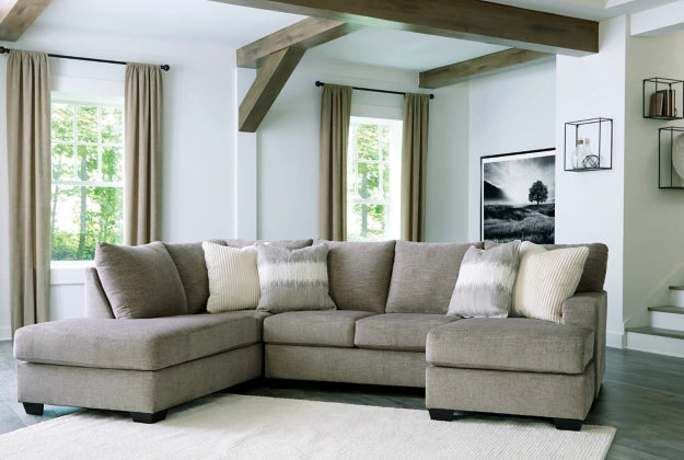 Modern Creswell 2-Piece Sectional Sofa with Left-Hand Facing Chaise | Comfortable L-Shaped Couch for Living Room, Family Room & Small Spaces