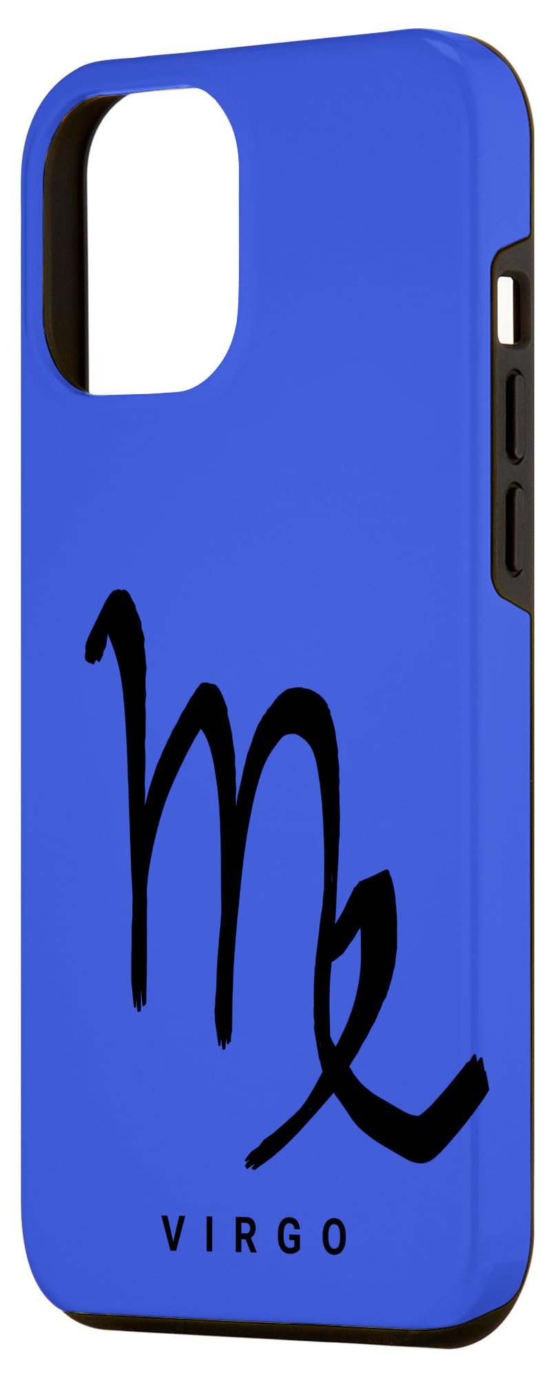 iPhone 12 Pro Max Case - Virgo Zodiac Horoscope Design with Elegant Calligraphy - Perfect for Astrology Lovers & Daily Protection (Blue)