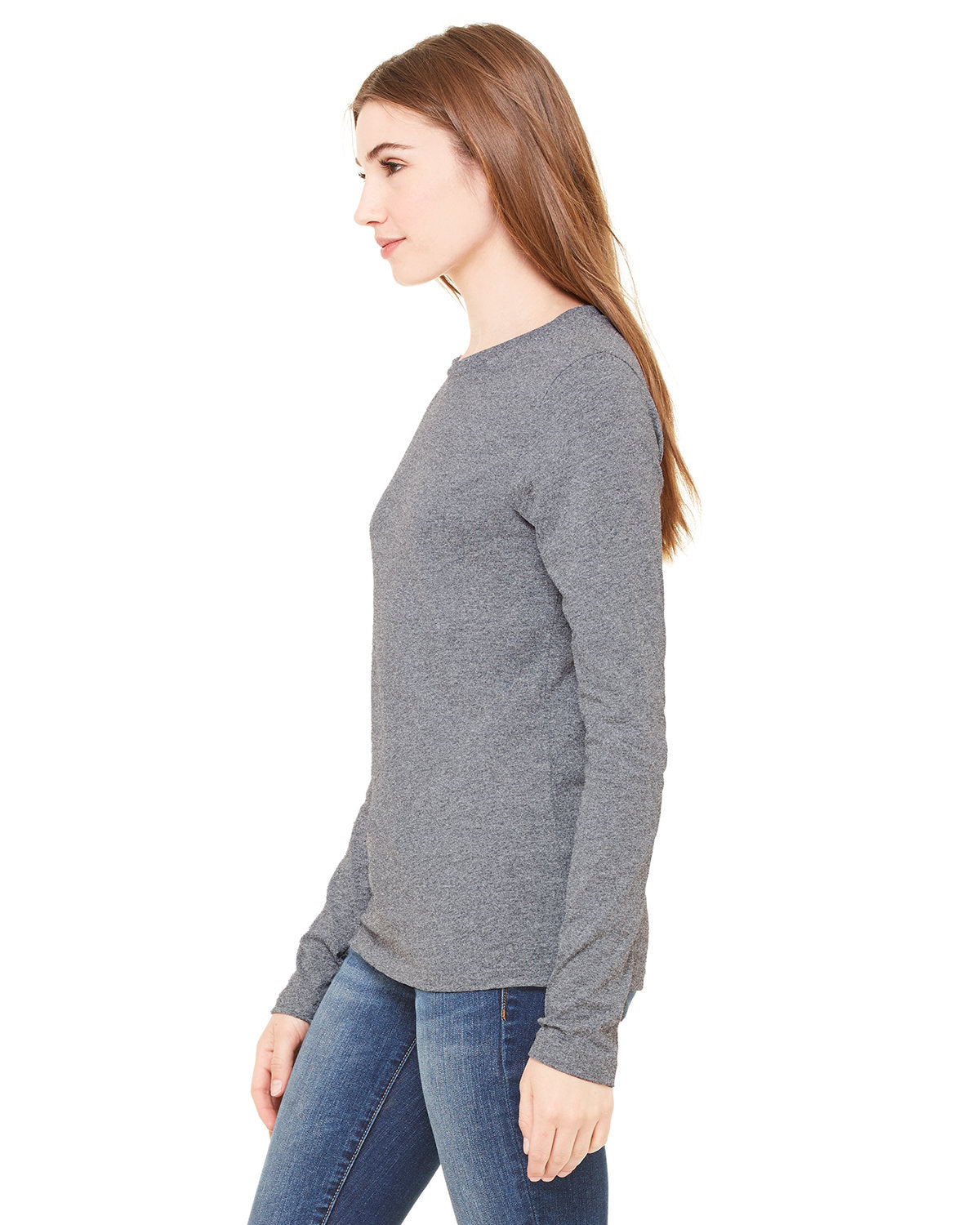 Bella + Canvas B6500 Women's Long Sleeve Jersey T-Shirt - Soft Cotton Comfort Fit for Casual Wear, Layering & Everyday Outfits