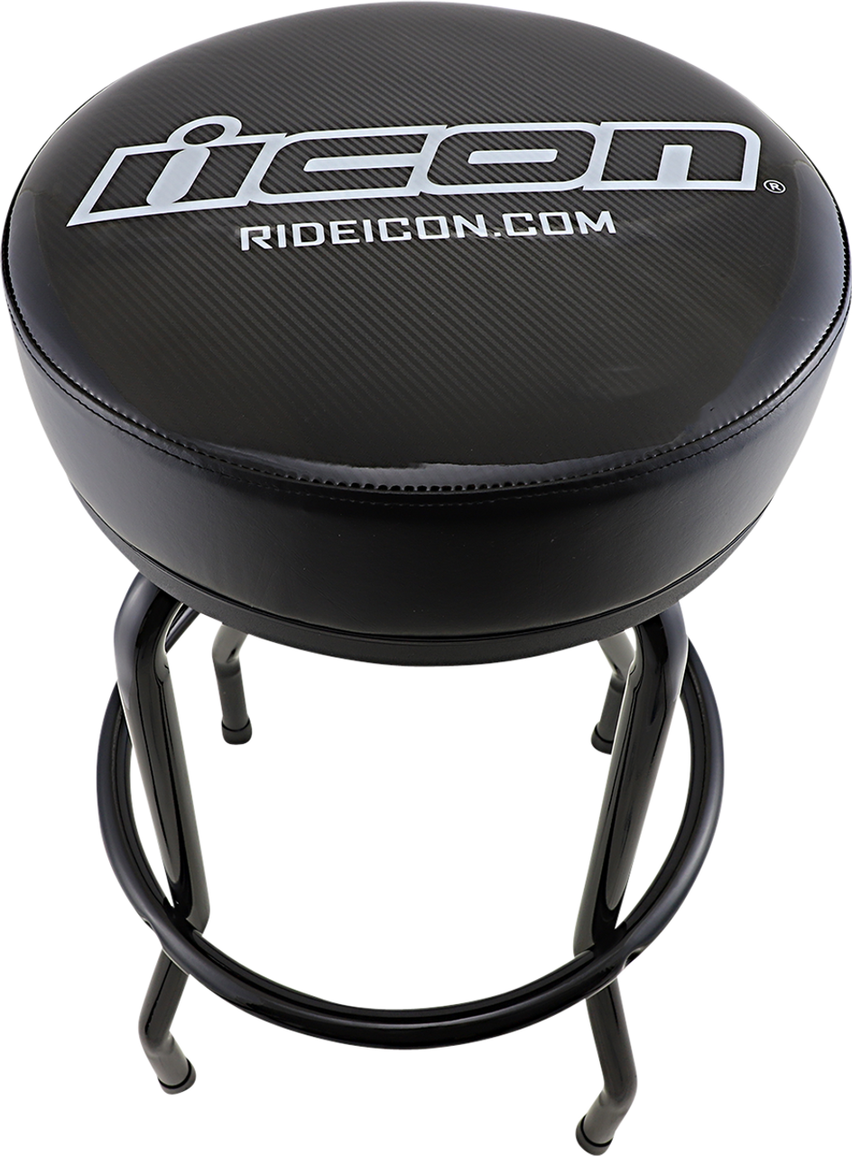 Modern Icon Bar Stool - Adjustable Height Kitchen Counter Stool with Backrest - Perfect for Home Bar, Kitchen Island, and Dining Room Decor