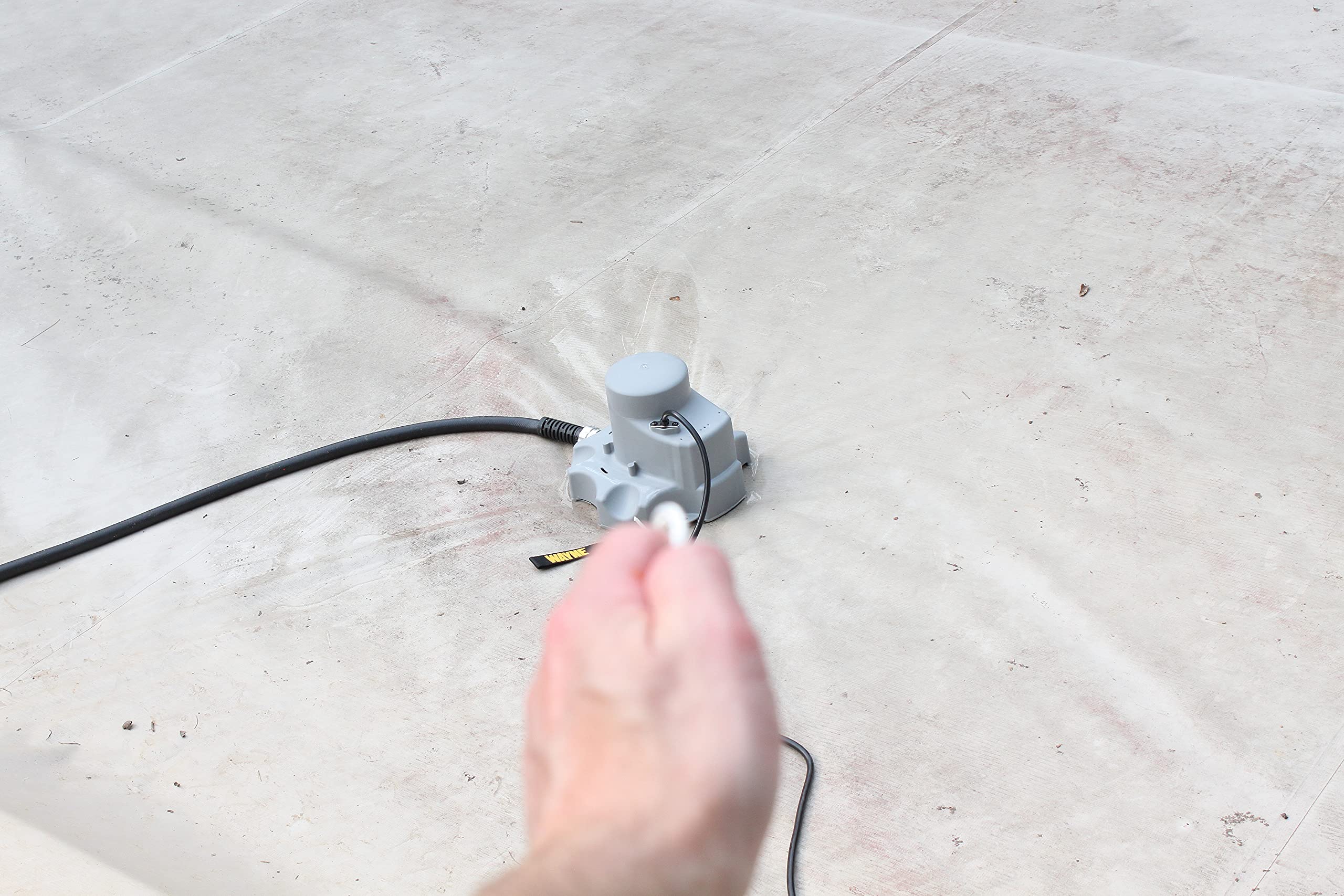 Wayne WPCP250 57735-WYN1 1/4 HP Automatic Pool Cover Pump with Magnetic Float Switch & 25ft Cord - Gray | Submersible Water Removal for Inground/Above Ground Pools, Spas & Flooded Areas