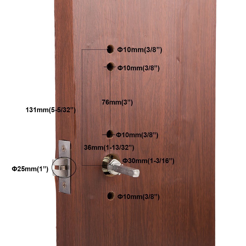 Keyless Mechanical Door Lock - Digital Keypad, 304 Stainless Steel (Left-Hand Inward) for Home Security