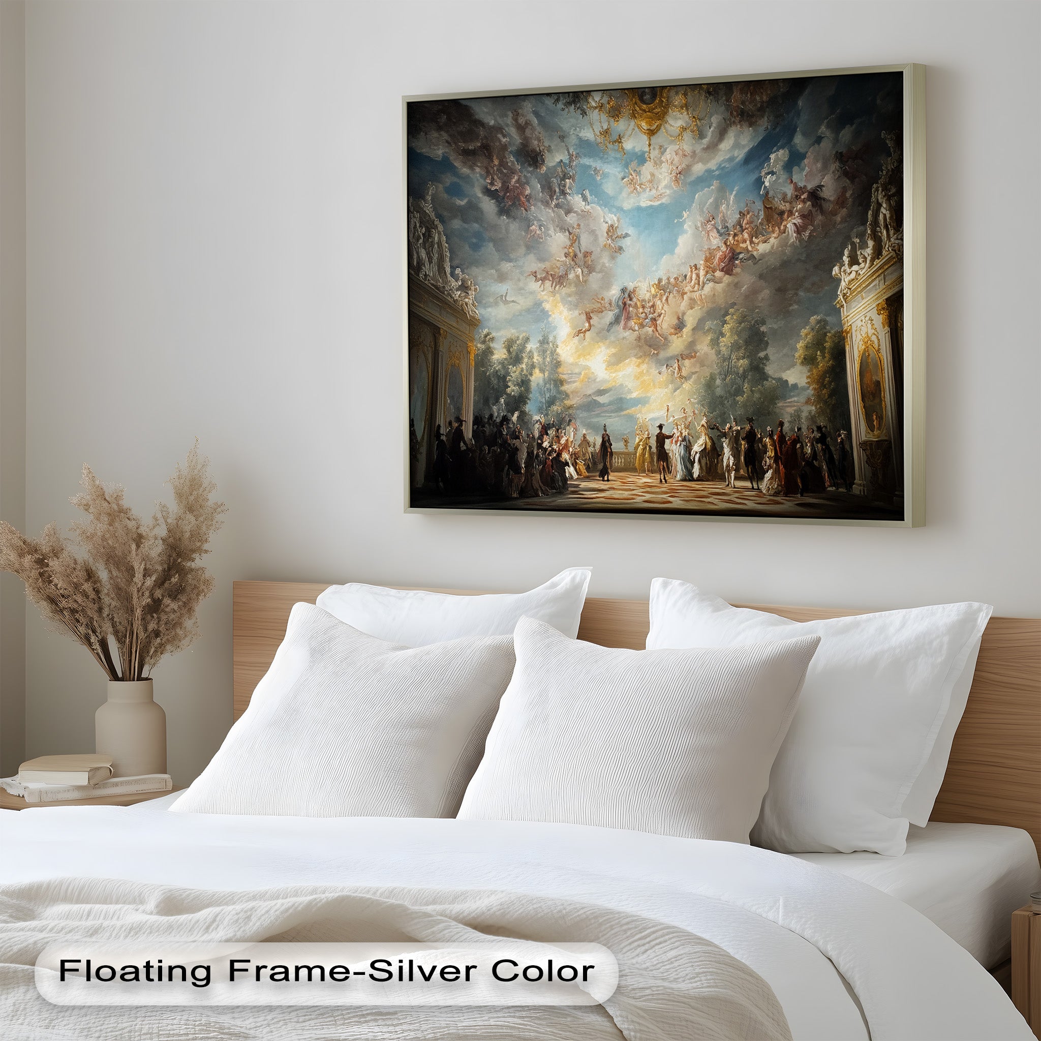 Baroque Heaven - Grand Ballroom Oil Painting | Classic Artwork for Home Decor, Office & Gallery | Perfect for Living Room, Dining Area & Wall Display