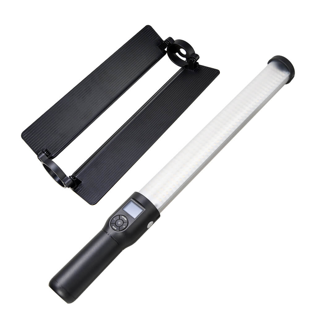 Godox LC500 RGB LED Video Light Stick with Barn Doors - Portable Handheld Light for YouTube, TikTok, Vlogging & Photography (Ideal for Content Creation, Live Streaming & Studio Lighting)