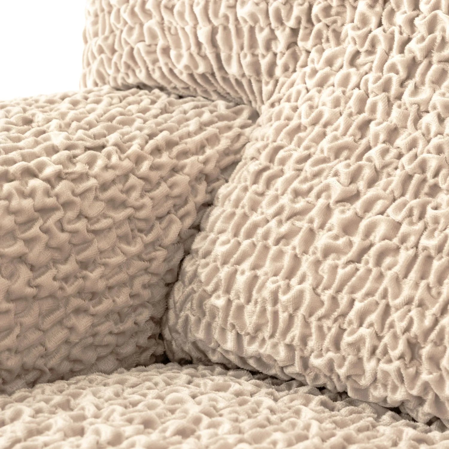 Goffrato Velvet 2-Seater Loveseat Slipcover - Soft Stretch Sofa Cover for Living Room, Bedroom & Dorm - Easy Wash & Anti-Slip Design