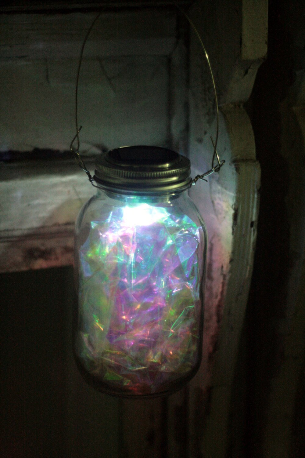 Solar Powered Fairy Mason Jar Lantern - Outdoor Decorative Firefly Lights for Garden, Patio, and Backyard Ambiance