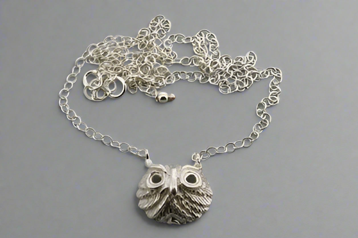 Owl Mask Necklace - Sterling Silver Pendant for Women, Elegant Owl Jewelry Gift for Birthday, Christmas & Special Occasions | Perfect for Layering & Everyday Wear