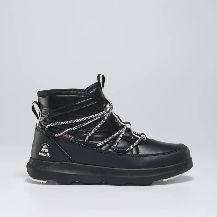 Kamik Lea Lo Black Women's Waterproof Winter Boots - Warm & Comfortable for Snow, Ice & Cold Weather - Perfect for Hiking, Walking & Outdoor Activities