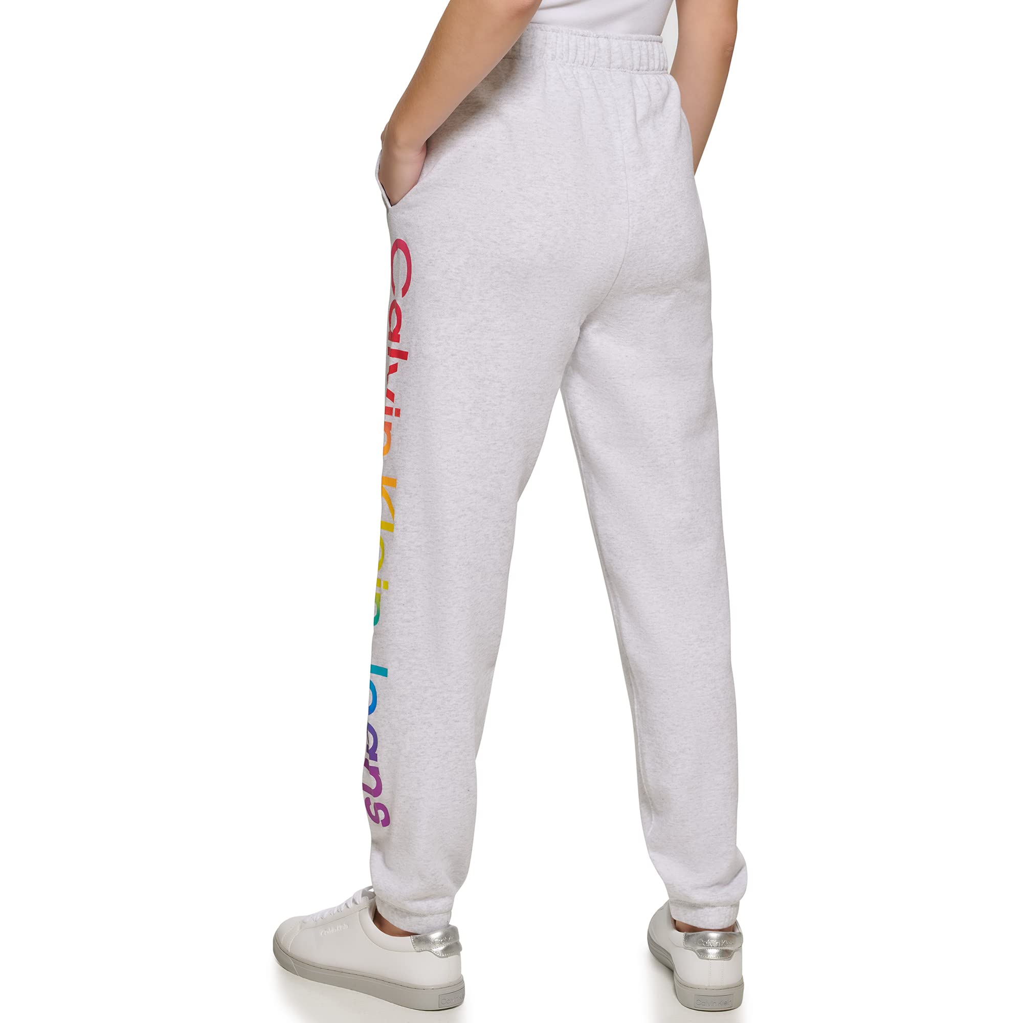 Calvin Klein Jeans Women's Pride Oversize Jogger Pants - Comfortable High Waisted Casual Sweatpants for Lounge, Workout & Everyday Wear