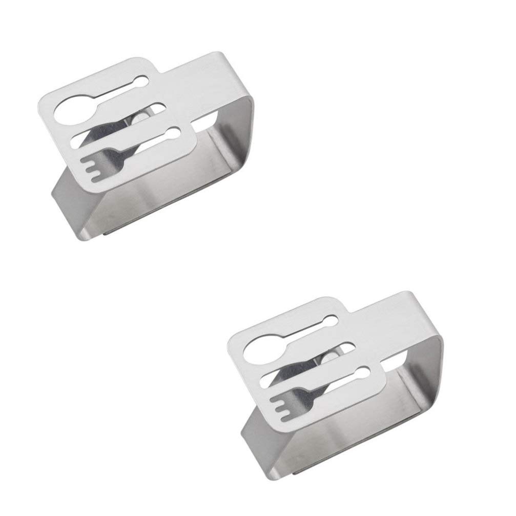 FOMIYES 4-Pack Table Skirt Clips - Heavy Duty Tablecloth Holders, Tablecloth Clamps for Securing Linens - Perfect for Weddings, Parties, and Banquets