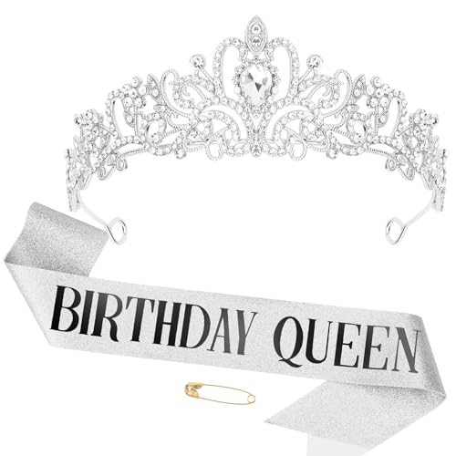 Silver crown and sash