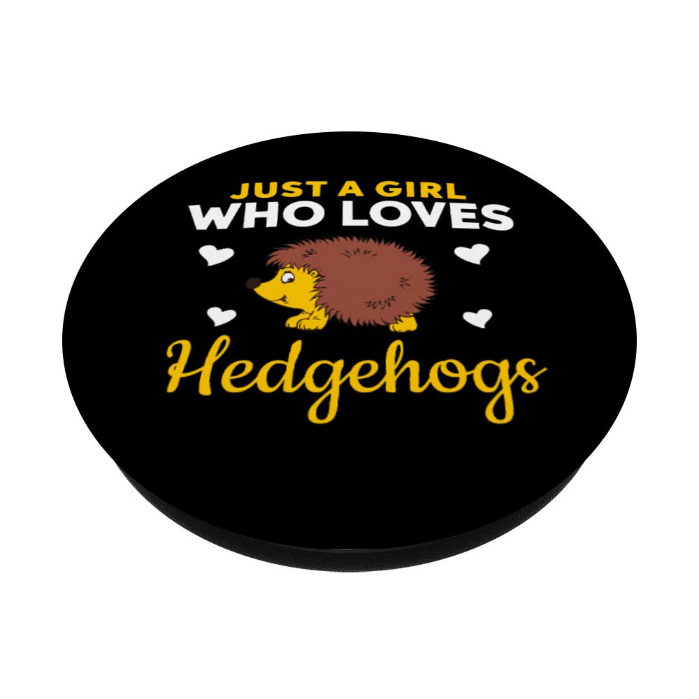 Cute Hedgehog PopSockets Phone Grip & Stand - Expandable Phone Holder for iPhone, Samsung, Tablets - Perfect Gift for Animal Lovers, Ideal for Commuting, Travel & Selfies