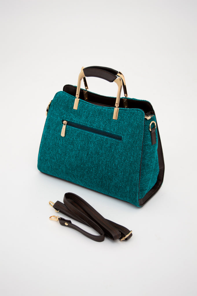 Cora Handbag 200 - Premium Turquoise Leather Crossbody Bag for Women | Fashionable Everyday Purse & Evening Clutch | Perfect for Work, Travel & Date Night