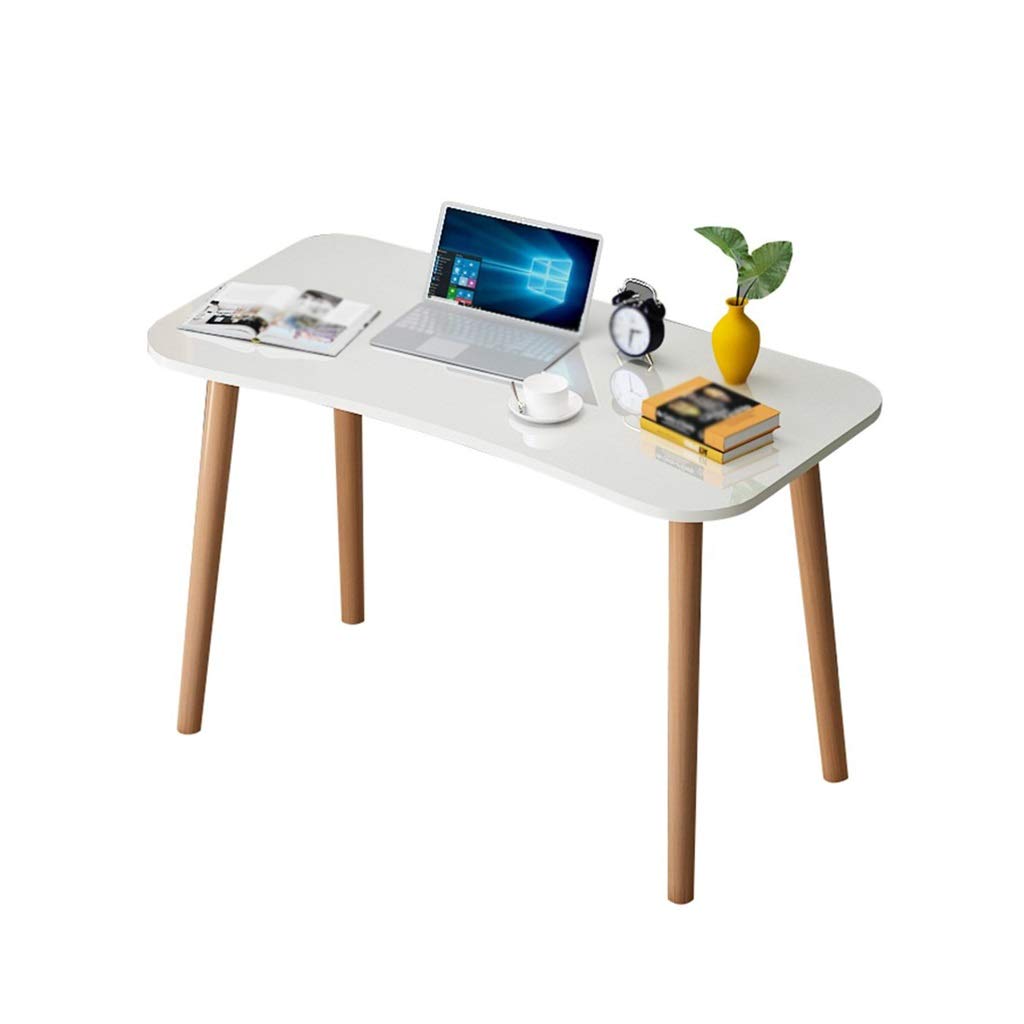 Z-W-Dong Simple Study Desk - 90 x 60cm White Student Desk for Home Office, Computer Workstation, Dressing Table & Bedside Table - Perfect for Small Spaces, Kids Room & College Dorm Furniture