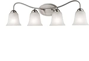 Thomas Lighting 1204BB/20-LED Vanity Light, Silver - Modern Bathroom Mirror Light Fixture for Makeup & Grooming, Energy-Efficient LED Vanity Bar with Adjustable Brightness
