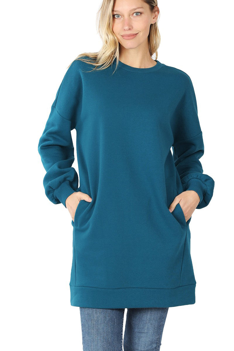 Cozy Oversized Sweater with Pockets for Women - Soft Chunky Knit Pullover for Fall & Winter - Perfect for Casual Outfits, Lounging at Home and Coffee Dates