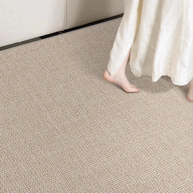 Analia Polyester Minimalist Textured Waterproof Living Room Rug - Soft Non-Slip Area Carpet for Home, Bedroom, Office & Dorm Decor