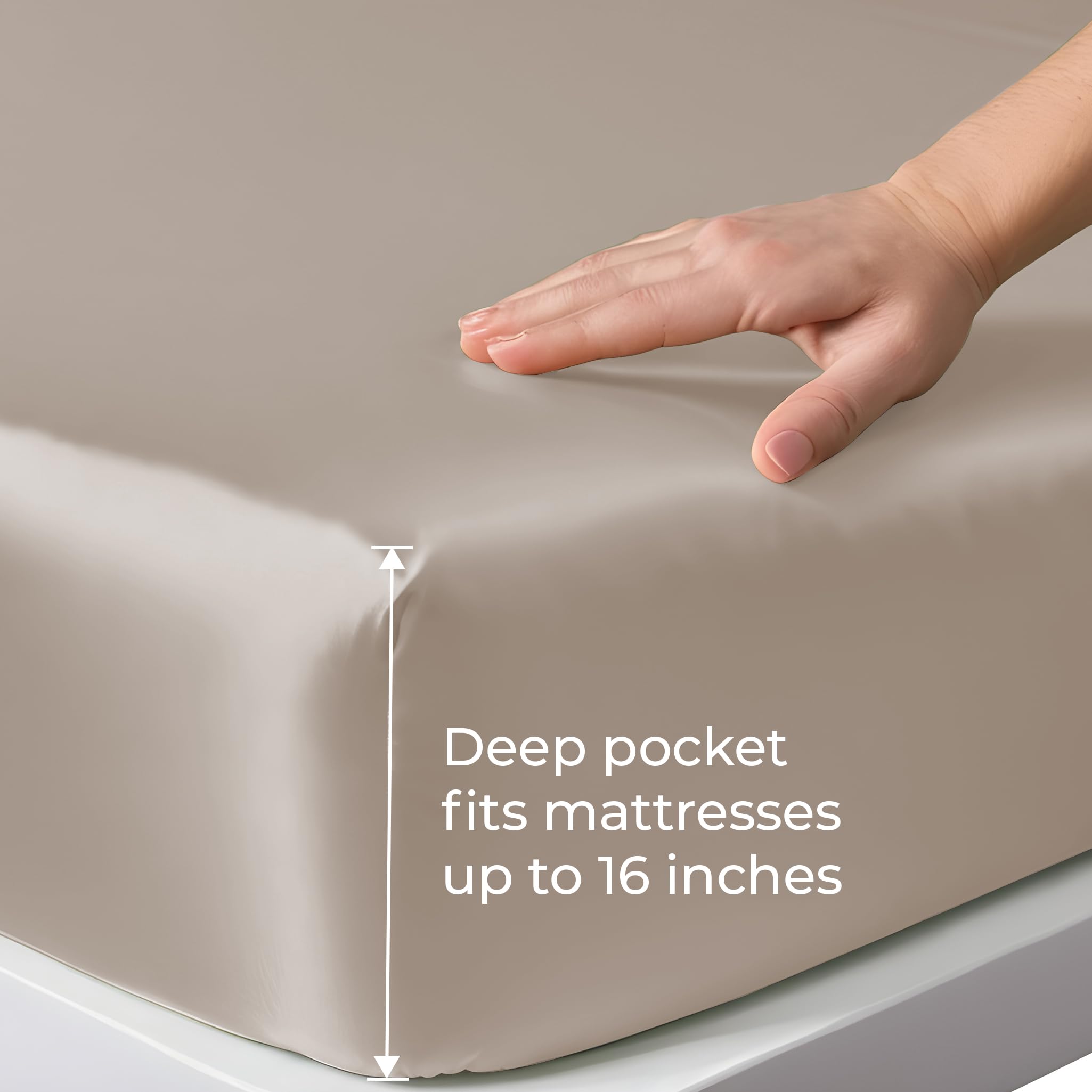 LINENWALAS Queen Size Fitted Sheet - 16