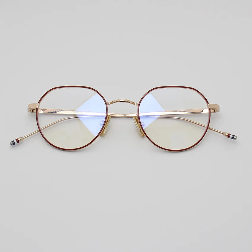 Stylish Black Unisex Full Rim Flat Top Oval Alloy Eyeglasses 42914 - Perfect for Work, Reading & Fashion Accessories
