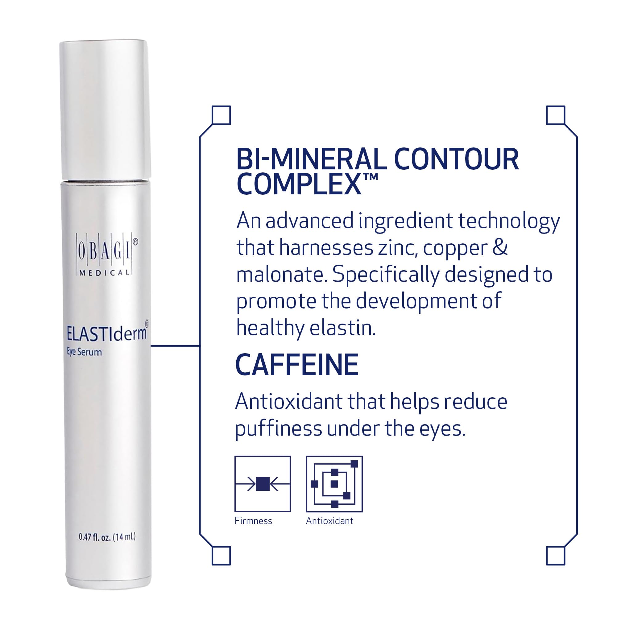 Obagi ELASTIderm Eye Serum - Caffeine & Bi-Mineral Contour Complex for Dark Circles, Puffiness & Wrinkles | Eye Cream for Brightening & Refreshing Tired Eyes | Perfect for Morning Routine & Night Care