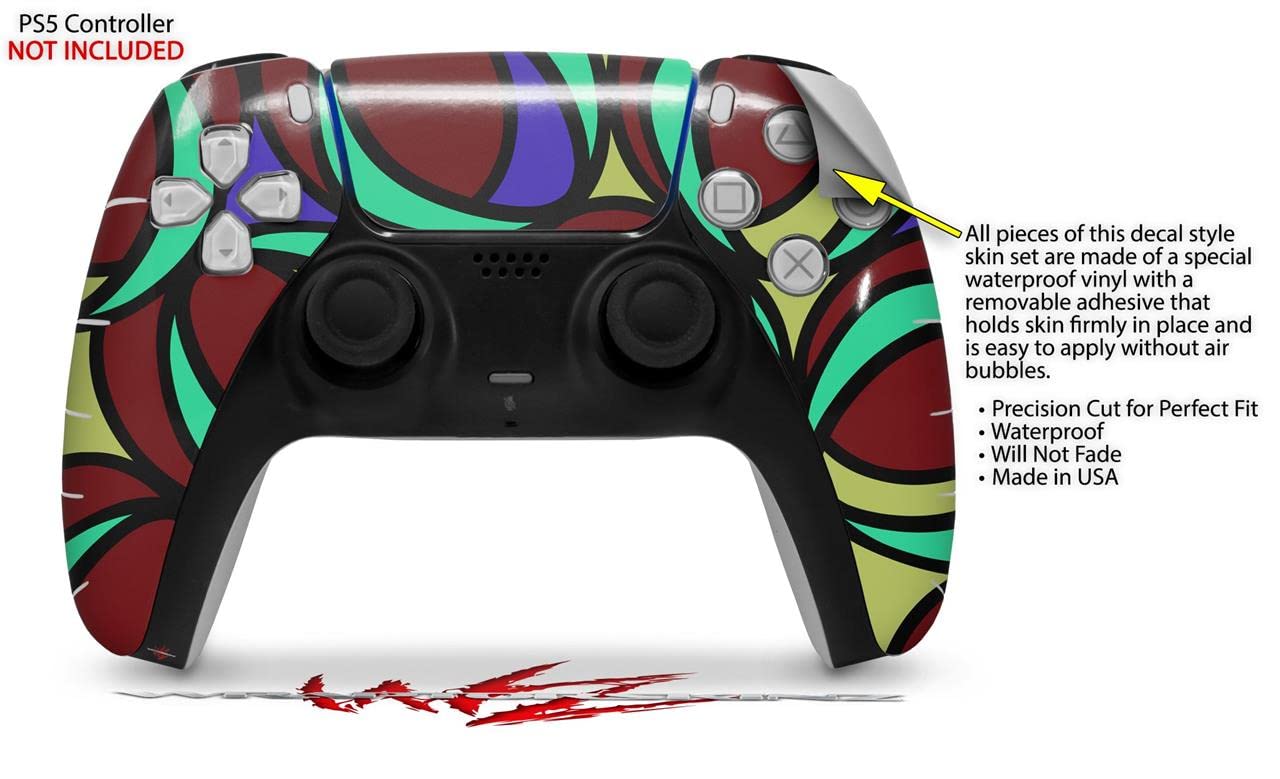 PS5 DualSense Controller Skin Wrap - Crazy Dots 04 for Gaming Protection