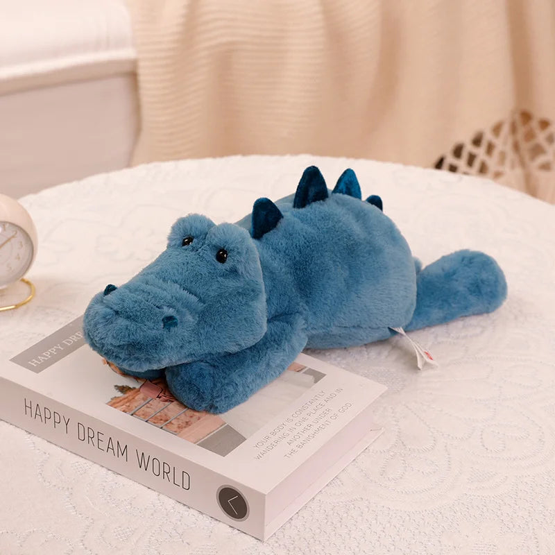 45/55/65cm Soft Fox Crocodile Kawaii Plush Pillow - Cute Sloth & Raccoon Stuffed Animal Toy for Kids Girls | Perfect Gift, Nursery Decor & Stress Relief Comfort Toy for Bedtime, Travel & Cuddling