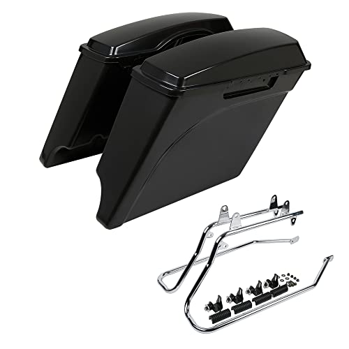 Saddlebags Unpainted+Brackets Chrome