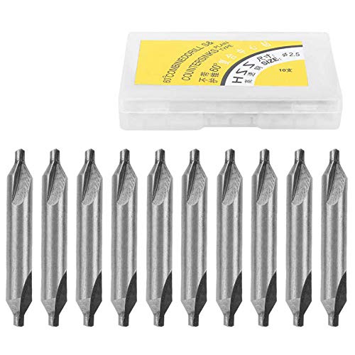 10Pcs High Speed Steel 4341 Drill Bit Set - 2.5mm Straight Shank Woodworking Drill Bits for Metal, Wood & Plastic - Perfect for DIY Projects, Home Repair & Professional Use