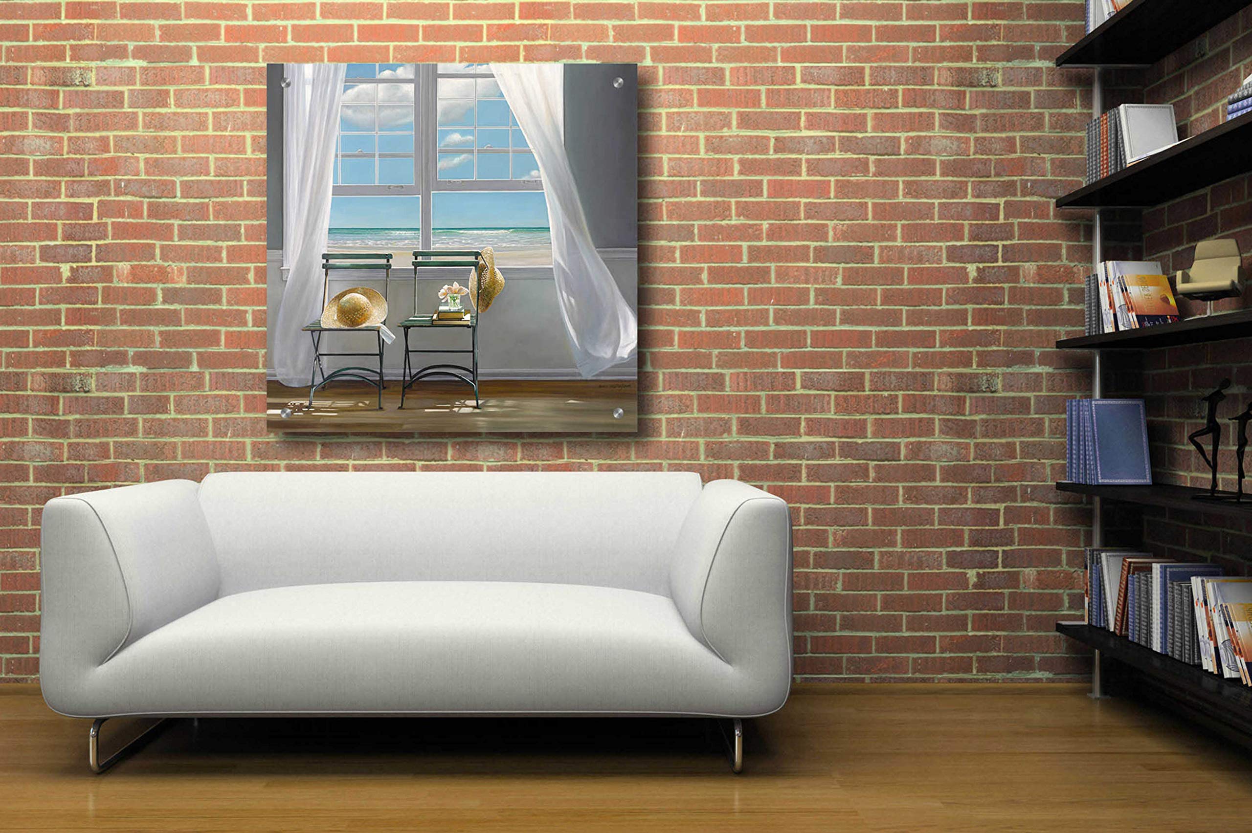 Karen Hollingsworth 'Slow Motion' Epic Graffiti Acrylic Wall Art Painting - 36x36 Inches Modern Canvas Art for Living Room, Bedroom & Office Decor
