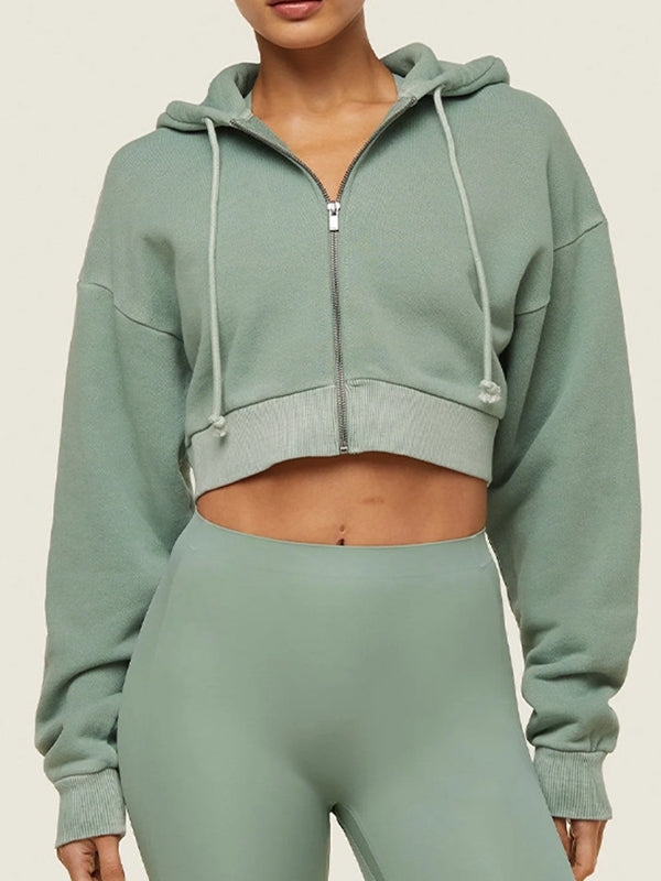 ZASUWA Women's Casual Zip Up Hoodie with Front Pockets - Stylish & Comfortable for Everyday Wear, Gym, and Outdoor Activities