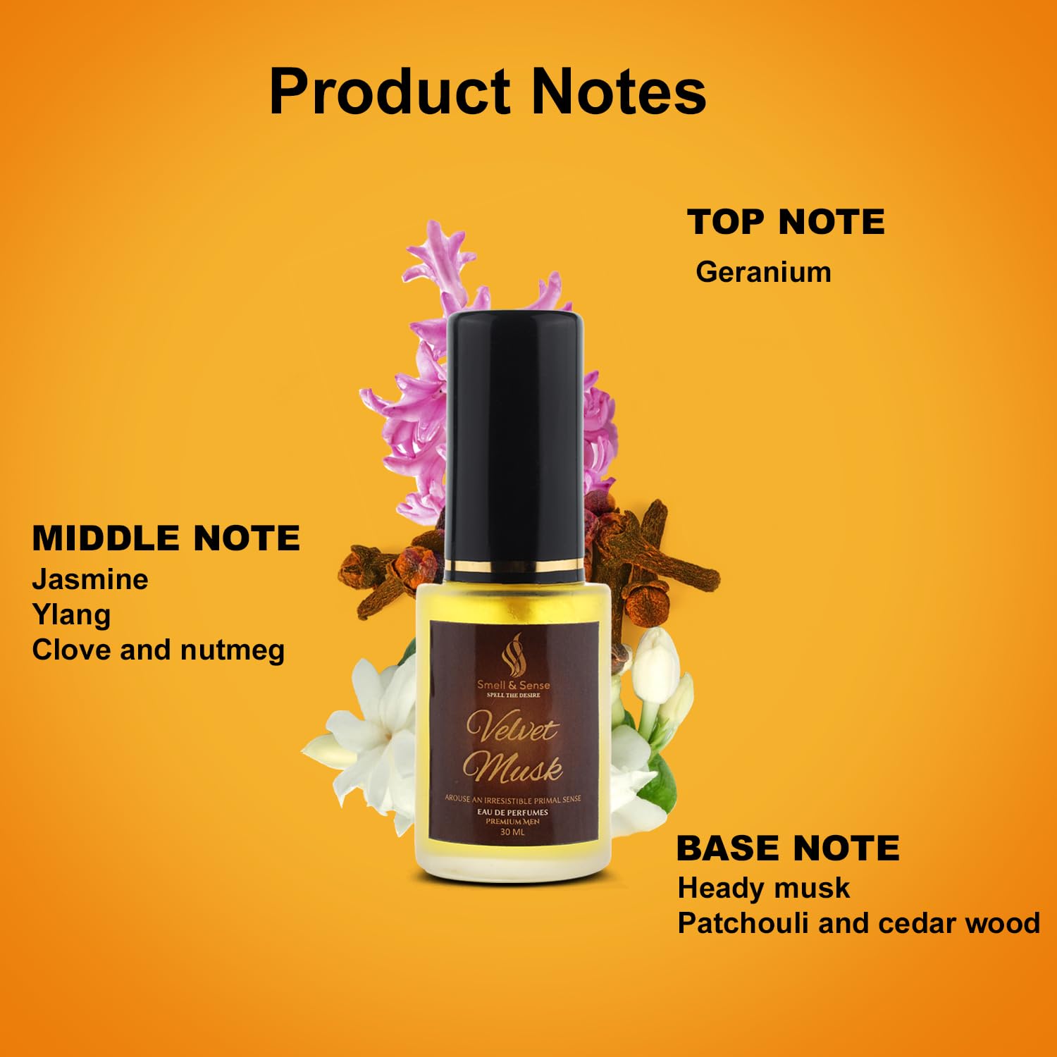 Premium Velvet Musk Fragrance Perfume for Men - 30ml Eau De Parfum | Alcohol-Free, Long-Lasting Luxury Scent | Zero Gas Formula | Perfect Gift for Him | Ideal for Date Nights, Office & Special Occasions