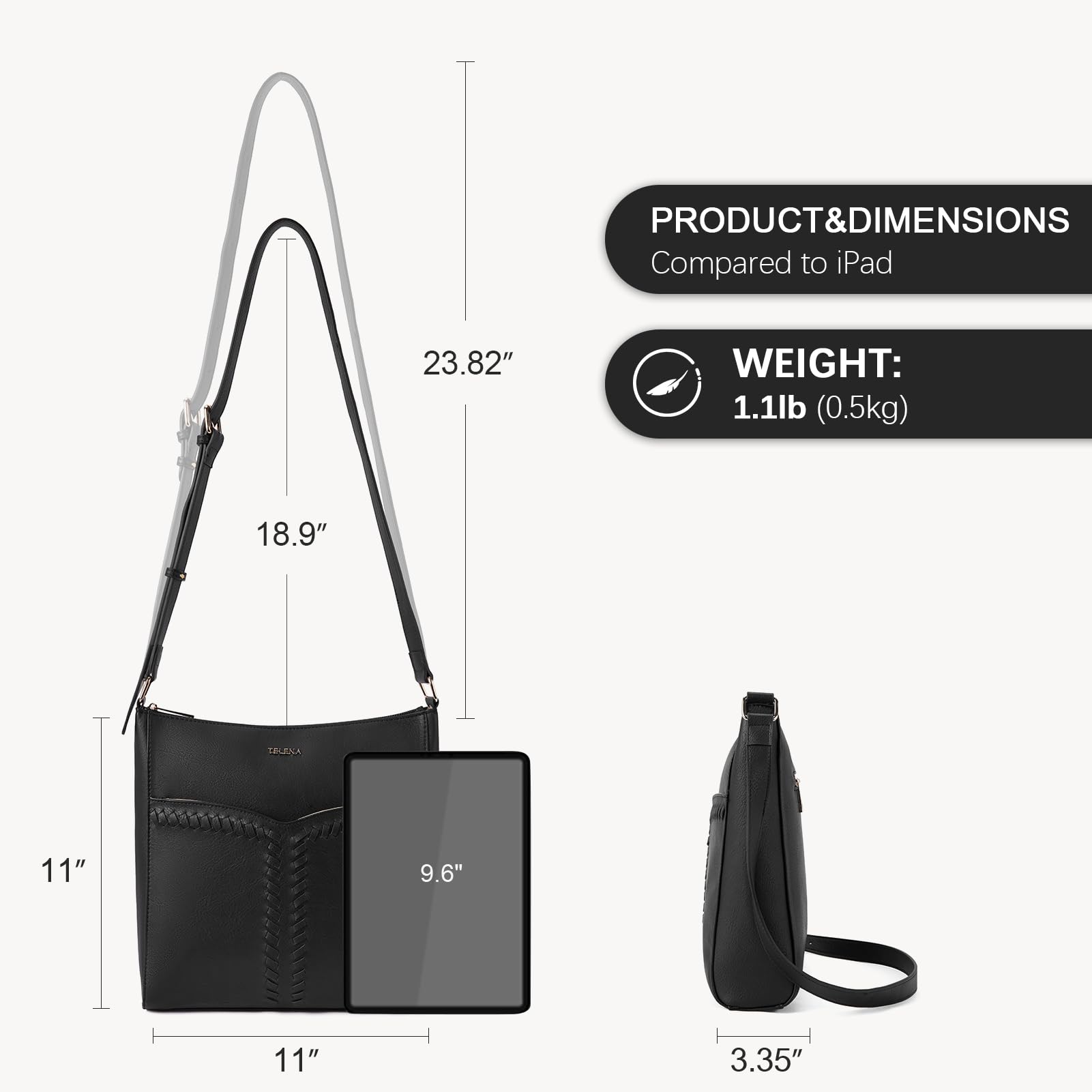 Trendy Vegan Leather Crossbody Purses for Women - Adjustable Guitar Strap Bucket Hobo Handbags | Perfect for Daily Use, Travel & Shopping