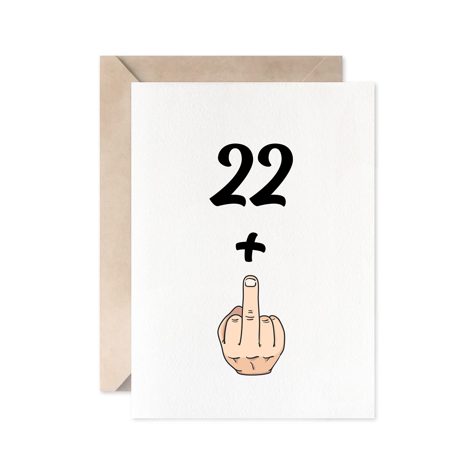 Funny 23rd Birthday Card for Women & Men - 22+1 Joke Gift Idea for 23 Years Old - Perfect for Birthday Parties, Celebrations & Humorous Greetings