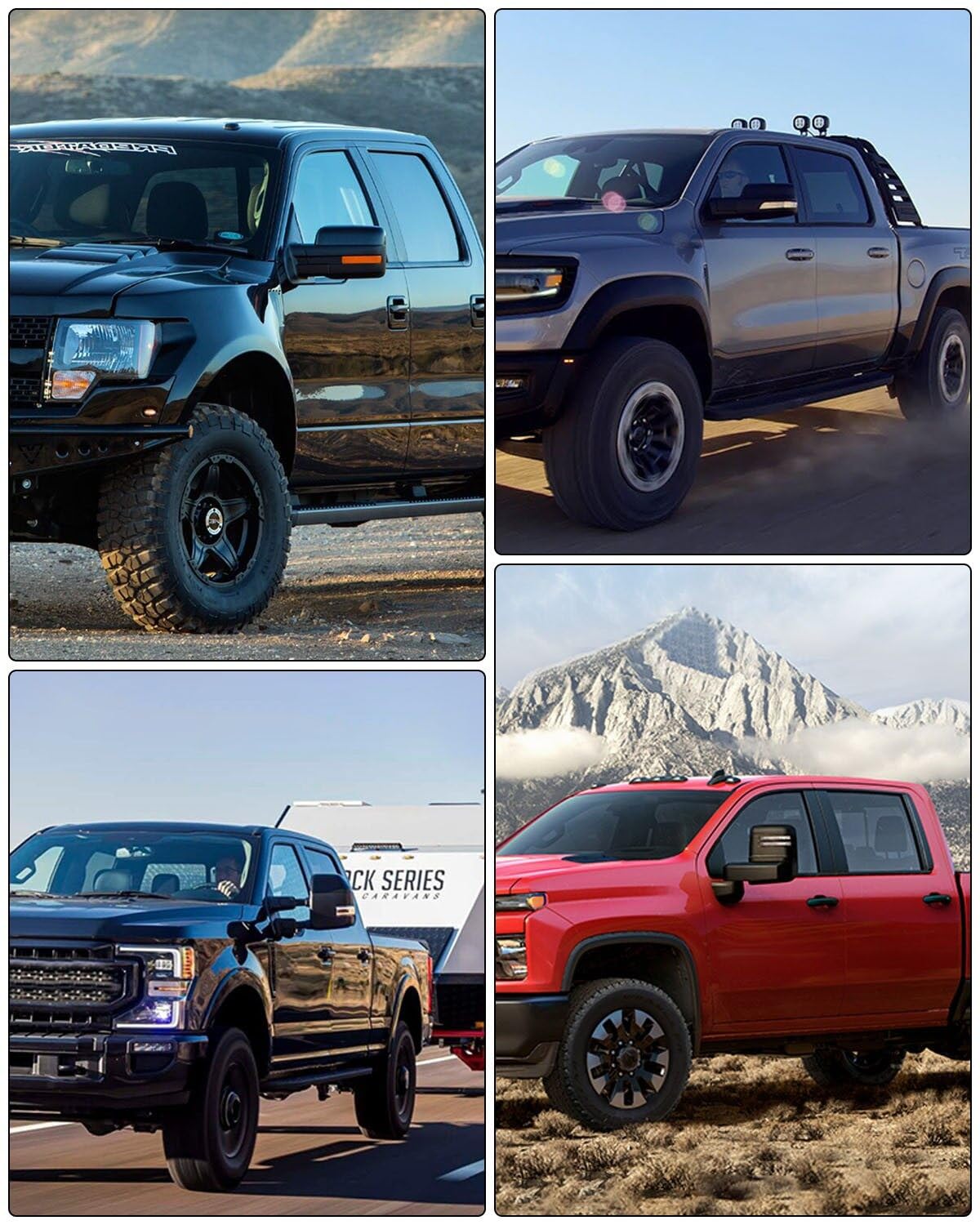 ECCPP Power Heated Towing Mirrors for Ford F-150 (2004-2014) - ADP11643601S - Perfect for Enhanced Visibility & Safe Towing on Highways and Off-Road Adventures