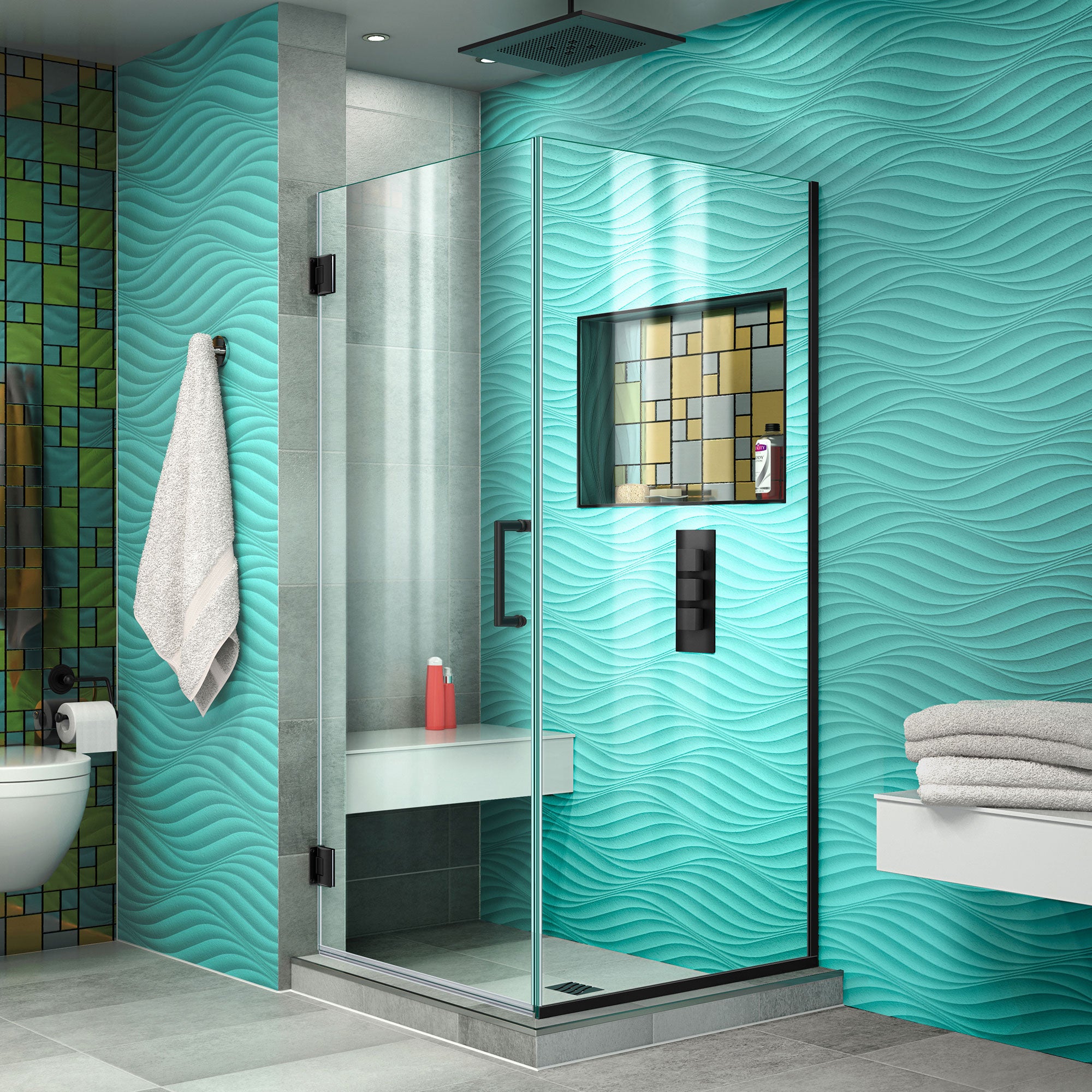 DreamLine Unidoor Plus Frameless Hinged Shower Enclosure - 30.375